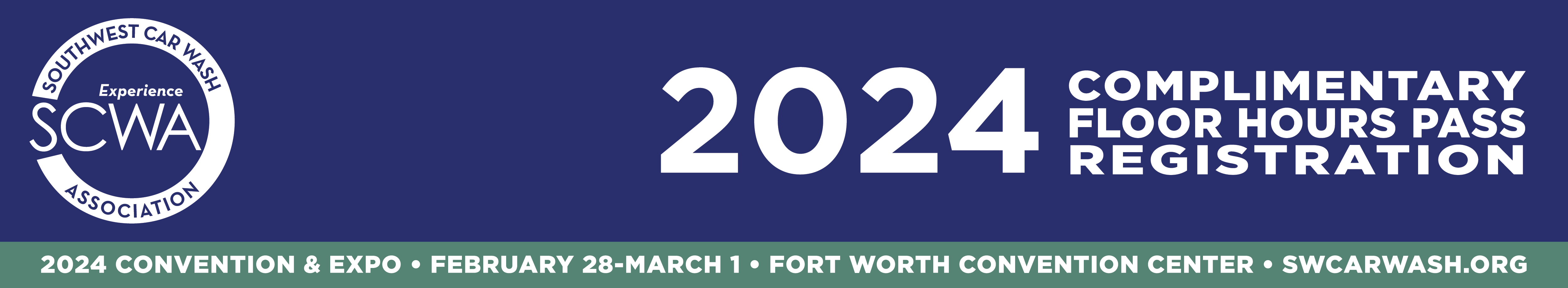 2024 SCWA Complimentary EXPO Floor Hours Pass   EXPO 2024 Banner Complimentary Floor Hours Pass Registration For Web 